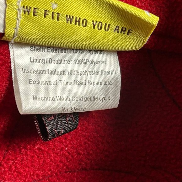 Isis Womens Red Quilted Vest Size 8 Full-Zip Lightweight Fleece Lining Outdoor - Picture 4 of 7